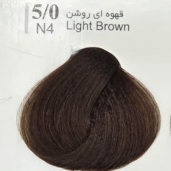 رنگ مو ترام کالر 5/0 قهوه‌ای روشن - Light Brown N4 - Image 2