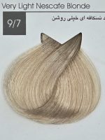 رنگ مو ایندوری پلاس 9/7 بلوند نسکافه ای خیلی روشن-Very Light Nescafe Blonde - Image 2