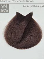 رنگ مو ایندوری پلاس 5/76 قهوه ای شکلاتی متوسط- Medium Chocolate Brown W4 - Image 2