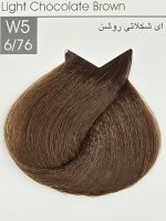 رنگ مو ایندوری پلاس 6/76 قهوه ای شکلاتی روشن- Light Chocolate Brown W5 - Image 2