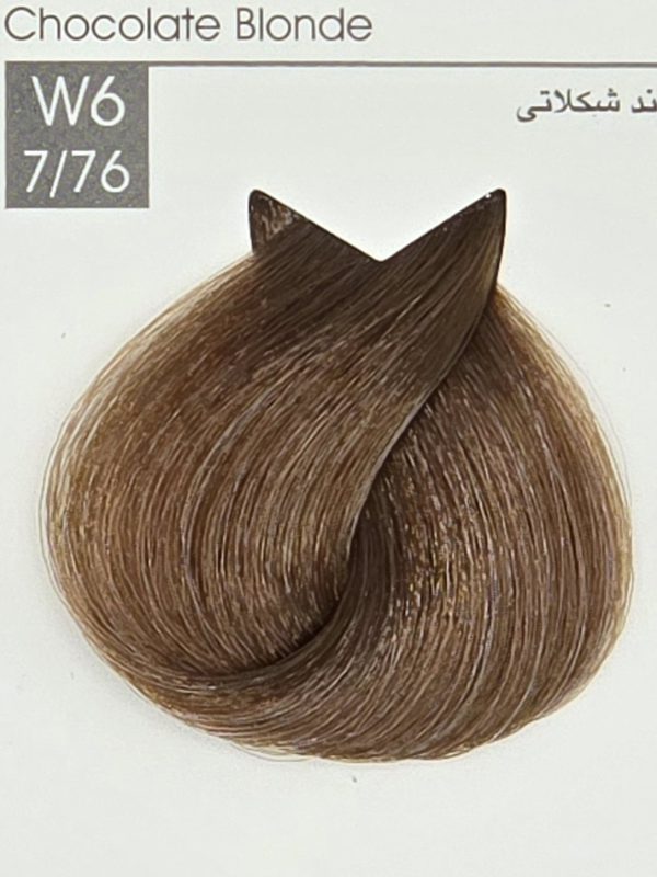 رنگ مو ایندوری پلاس 7/76 بلوند شکلاتی - Chocolate Blonde W6 - Image 2