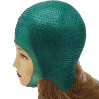 کلاه مش سلیکونی ماف سبز نیم رخ