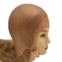 کلاه مش سلیکونی ماف قهوه ای نیم رخ