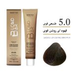 رنگ موی کم آمونیاک ۱۰۰ میل بلوند بار قهوه ای روشن قوی