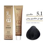 رنگ موی کم آمونیاک ۱۰۰ میل بلوند بار قهوه ای خاکستری روشن
