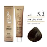 رنگ موی کم آمونیاک ۱۰۰ میل بلوند بار قهوه ای زیتونی روشن