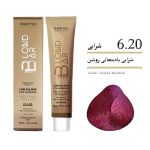 رنگ موی کم آمونیاک ۱۰۰ میل بلوند بار شرابی بادمجانی روشن