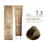 رنگ موی کم آمونیاک ۱۰۰ میل بلوند بار بلوند زیتونی متوسط