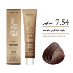 رنگ موی کم آمونیاک ۱۰۰ میل بلوند بار بلوند تنباکویی متوسط