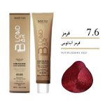 رنگ موی کم آمونیاک ۱۰۰ میل بلوند بار قرمز آلبالویی