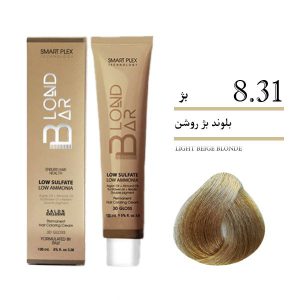رنگ موی کم آمونیاک ۱۰۰ میل بلوند بار بلوند بژ روشن