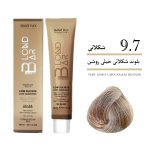 رنگ موی کم آمونیاک ۱۰۰ میل بلوند بار بلوند شکلاتی خیلی روشن