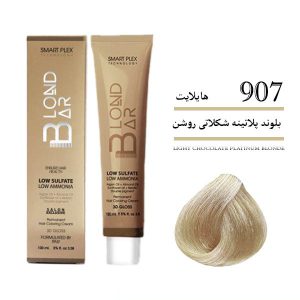 رنگ موی کم آمونیاک ۱۰۰ میل بلوند بار بلوند پلاتینه شکلاتی روشن