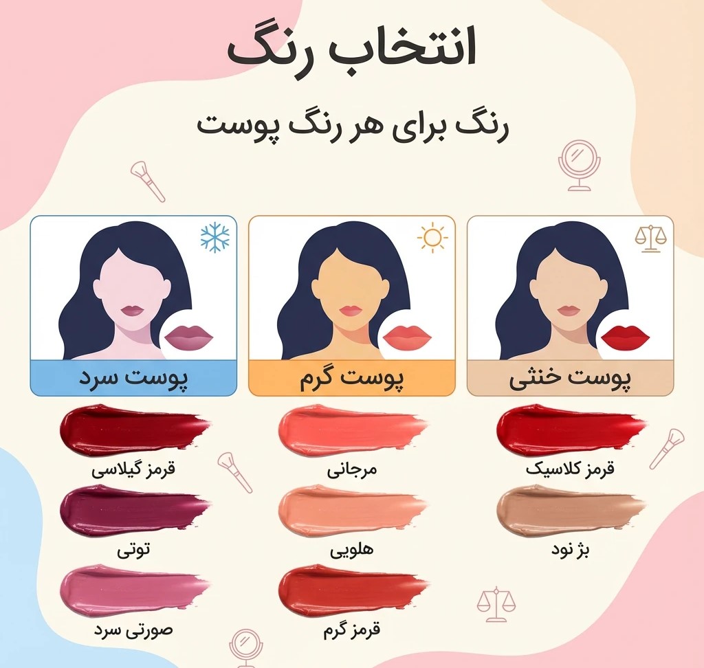 رژ لب مناسب
